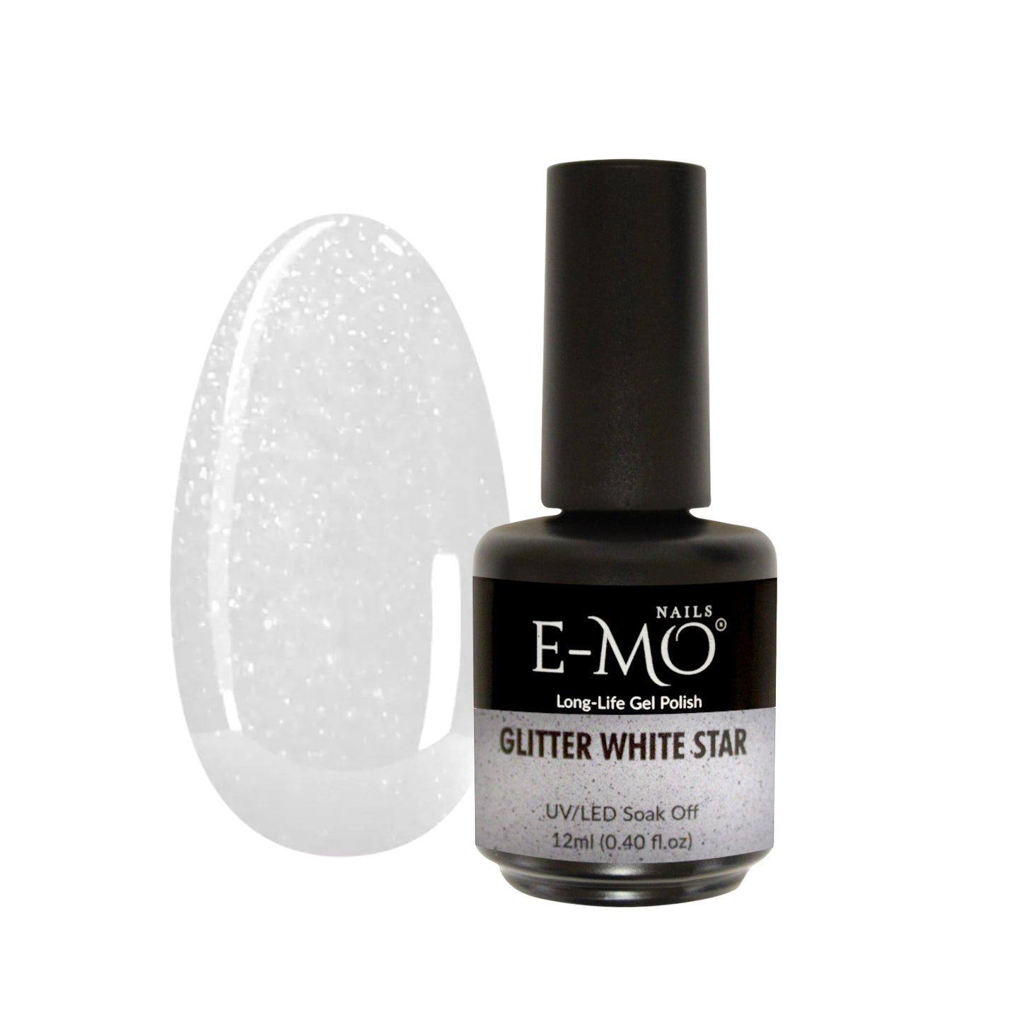 Glitter White Star